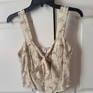 Floral Cream Women's Top